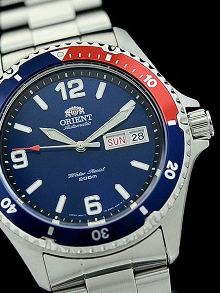 Orient Pepsi-Style Automatic Dive Watch with SS Bracelet #AA02009D