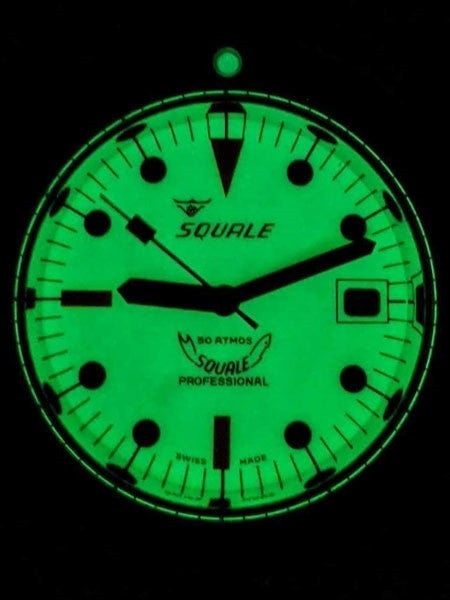 Squale 500 Meter Swiss Made Automatic Dive Watch with Luminous Dial #1521-026-LUME