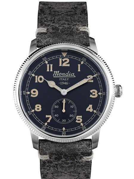 Mondia 1946 Quartz Watch with Coin-Edge Bezel #MI755SS-02GY-CP