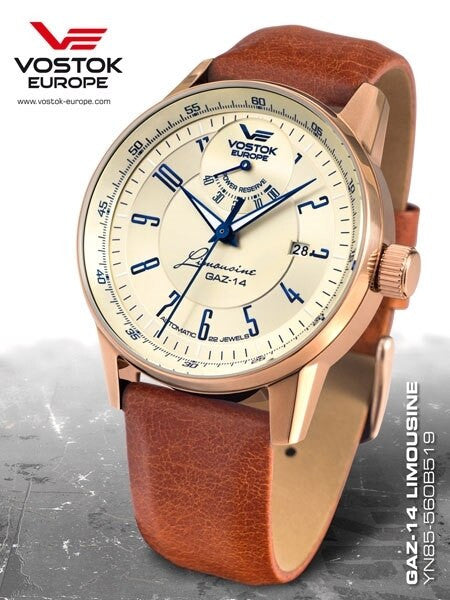 Vostok-Europe Men's Gaz-Limo Automatic with Power Reserve Indicator #560B519