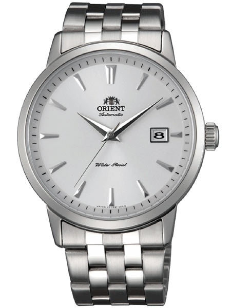 Orient Symphony Automatic Dress Watch with White Dial, Stainless Steel Bracelet #ER2700AW