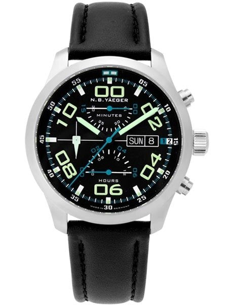 NB Yaeger Valjoux 7750 Swiss Automatic Chronograph with Sapphire Crystal #CHARLIE-C1