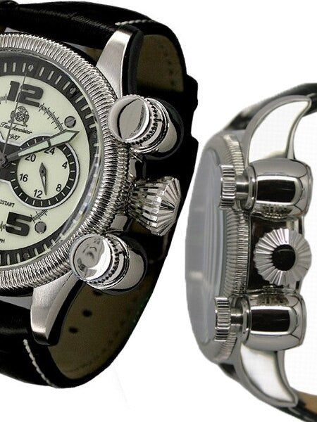 Tauchmeister T0217 Chronograph with Unique Vertical Pushers and a Luminous Dial