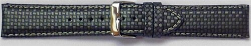 Grey Carbon Fiber Style with Heavy Padding, Contrast Stitching #RBV-WS-B