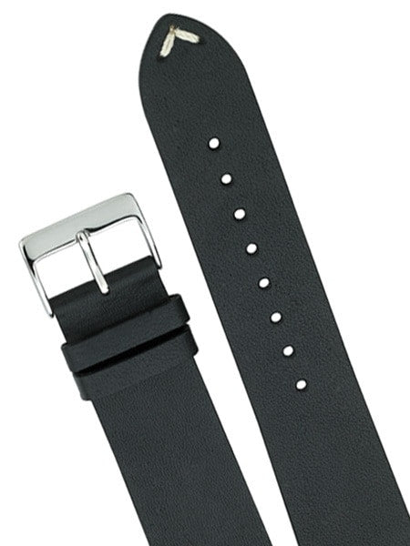 Horween Vintage Style Black Calfskin Leather with Matching Lining and Hand-Stitching #INS-HOR01