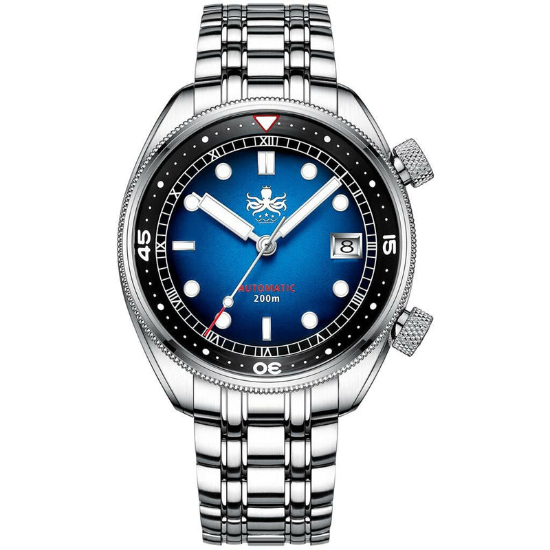 PHOIBOS Eagle Ray 200-Meter Automatic Dive Watch with Double Dome AR Sapphire Crystal #PY029B
