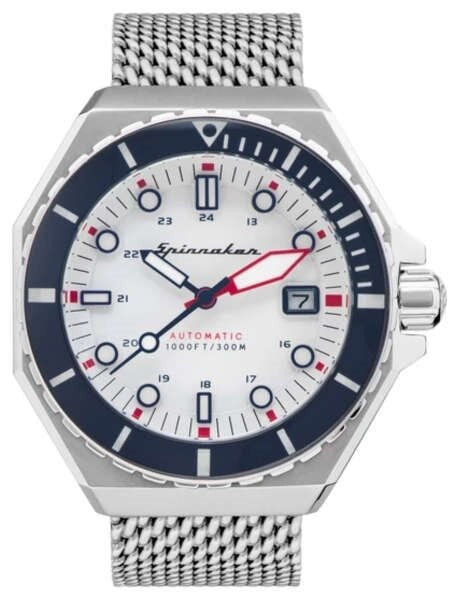 Spinnaker Dumas Automatic 300 Meter Dive Watch with Stainless Steel Mesh Bracelet #SP-5081-33