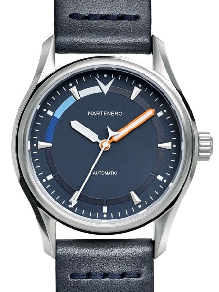 Martenero Founder Automatic Sport Watch with Marine Blue Dial, Sapphire Crystal #FDR007