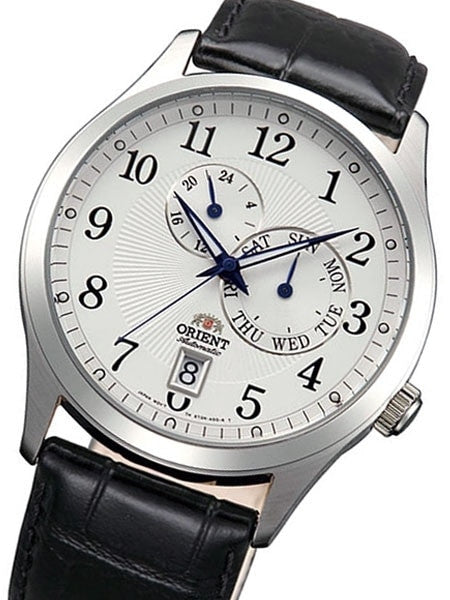 Orient Cosmos Automatic Watch with 24-hr Sub-dial and Day-Date #ET0K003W