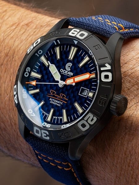 Ocean Crawler Dream Diver Swiss Automatic Watch with Domed AR Sapphire Crystal #CD-721