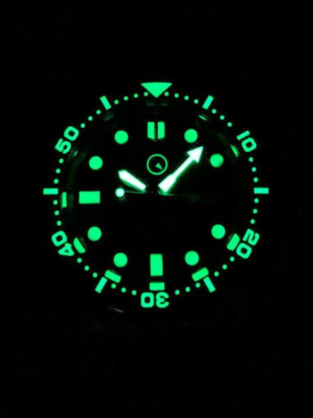 Scratch and Dent - Islander Automatic Dive Watch with AR Sapphire Crystal, Luminous Ceramic Bezel Insert #ISL-02