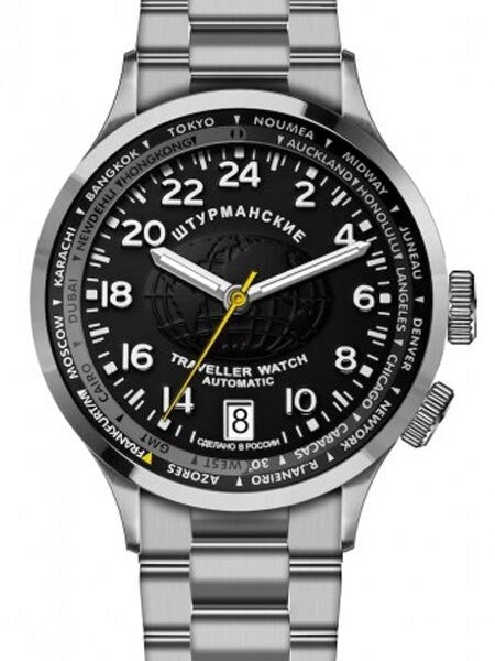 Sturmanskie Traveler 24-Hour Time Automatic Watch with World City Inner Bezel #2255288