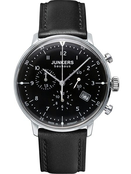 Junkers Bauhaus Swiss Quartz Chronograph with Domed Hesalite