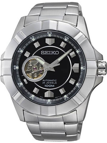 Seiko Premier Series Open Heart, Hand Windable Automatic Watch #SSA073K1