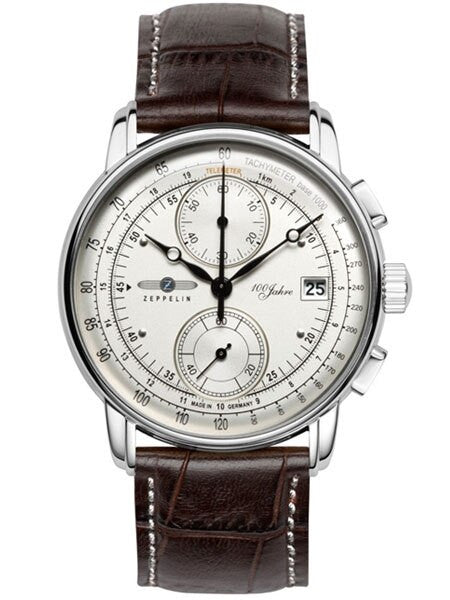 Scratch and Dent - Graf Zeppelin Two-Eye Quartz Chronograph Watch with 60-Minute Stopwatch #8670-1