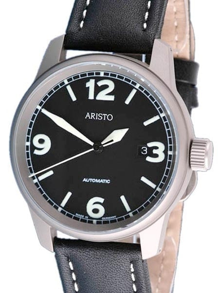 Aristo 5H67TI Titanium Case Swiss Automatic Aviator Watch