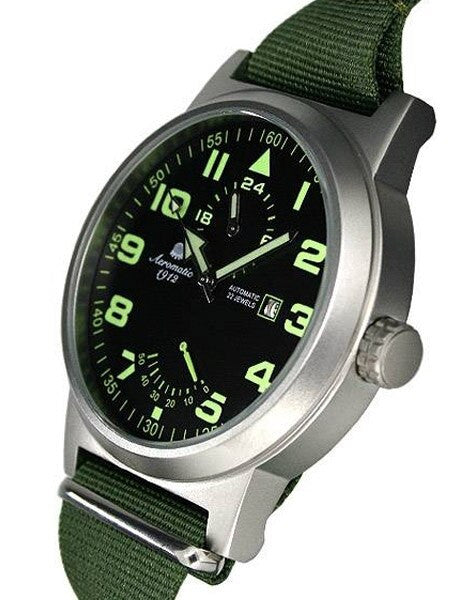Aeromatic 1912 Automatic Watch with 24-hr Sub Dial and Power Reserve #A1351