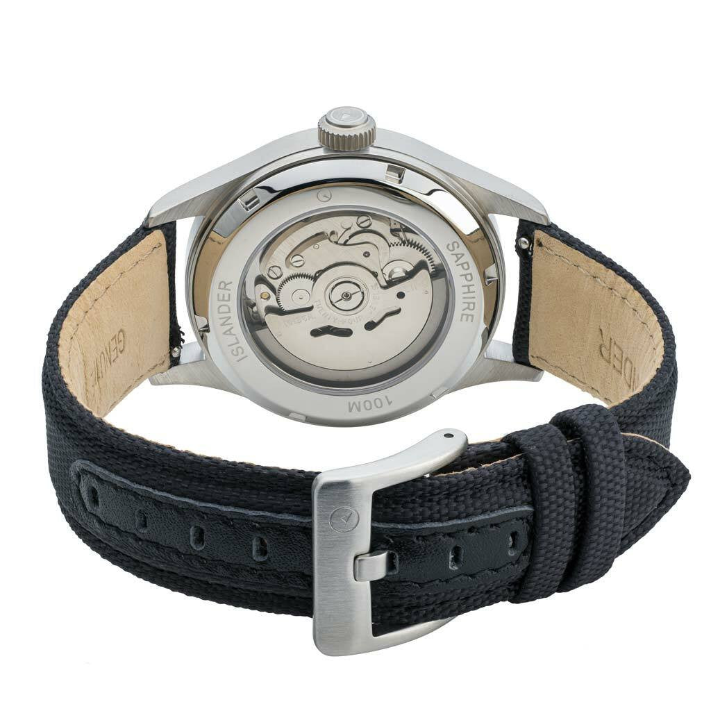 Islander Mitchel Automatic Field Watch with Nylon Weave Strap and