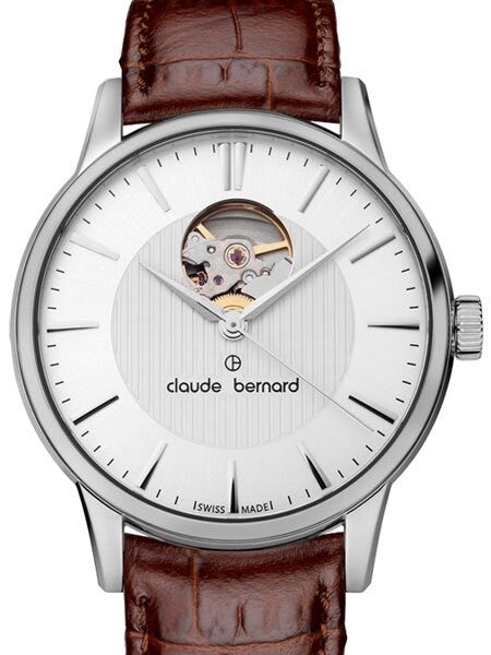 Claude Bernard Swiss Made ETA Automatic Open-Heart Watch #85017-3-AIN