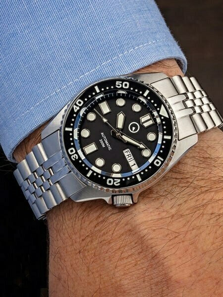 Scratch and Dent - Islander 38mm Automatic Dive Watch with an AR Sapphire Crystal, and Luminous Ceramic Bezel Insert #ISL-05