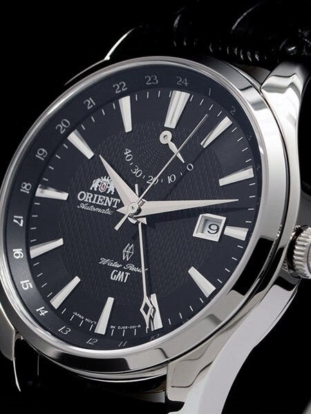 Orient Automatic GMT (dual time)  with Sapphire Crystal and Power Reserve #DJ05002B