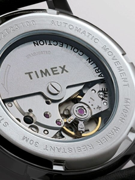 Timex 40mm Marlin 21-Jewel Automatic Watch with Black Case and Dial #TW2U11700ZV