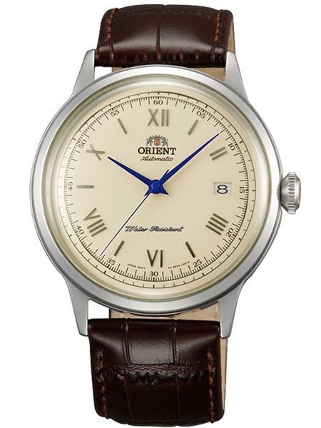 Scratch and Dent - Orient Bambino 2nd-Gen Automatic Dress Watch with Cream Dial, Blue Hands #AC00009N 2