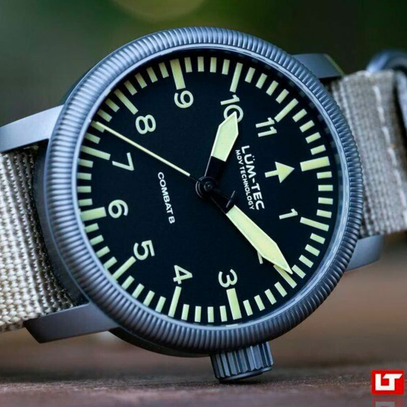 Lum-Tec Combat Watch with a Curved Sapphire Crystal #Combat-B46