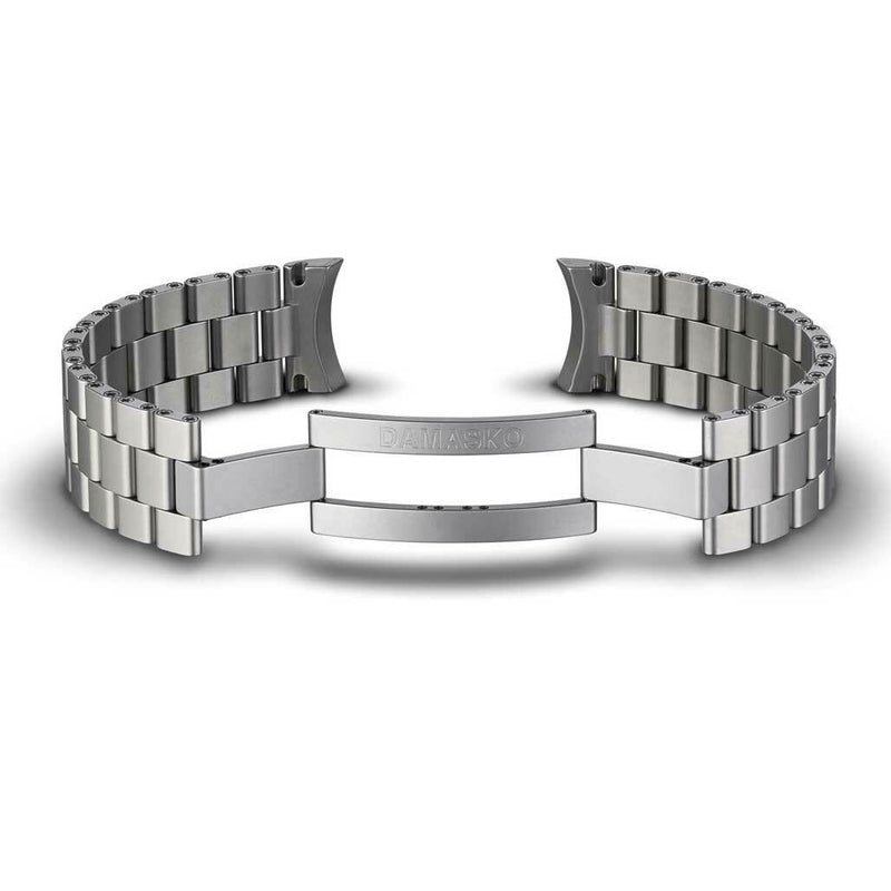 Damasko Ice-Hardened Stainless Steel Bracelet #DS3X-Steel (Curved End, 20mm)