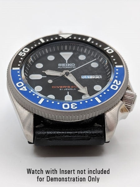 Matte Stainless Steel (Coin Edge) Bezel for Seiko SKX007, SKX009, SKX173, 175, 011, A35 #B01-M