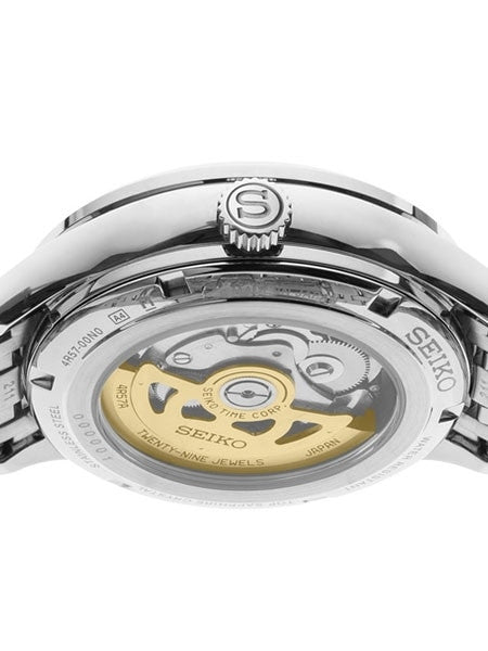 Seiko Presage Automatic Dress Watch with 42mm Case, Sapphire Crystal, Power Reserve Indicator #SSA397