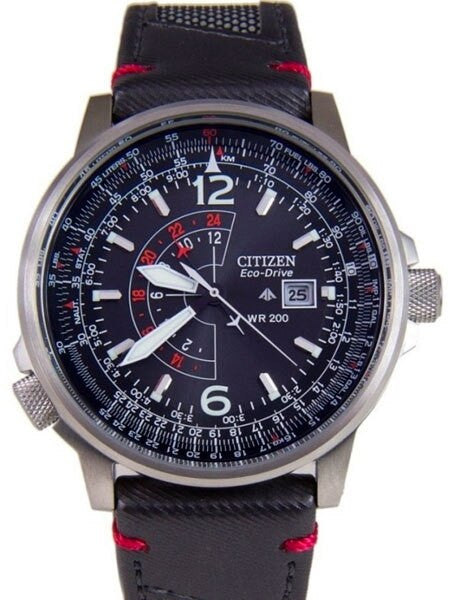 Citizen Promaster Eco-Drive Pilot Watch with dual time #BJ7017-09E