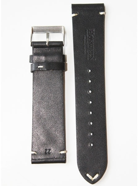 Horween Vintage Style Black Calfskin Leather with Matching Lining and Hand-Stitching #INS-HOR01