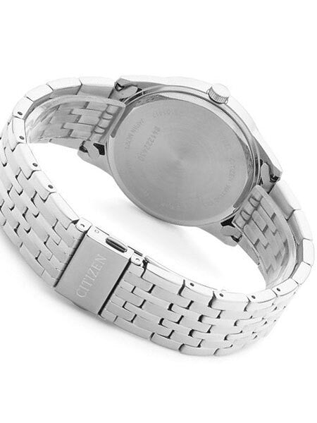 Citizen Quartz Dress Watch with Vibrant Blue Dial and SS Bracelet #BI5000-87L