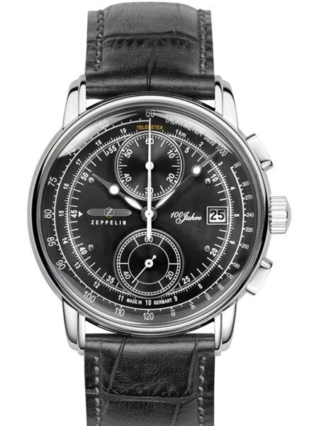 Graf Zeppelin Two-Eye Quartz Chronograph Watch with 60-Minute Stopwatch #8670-2