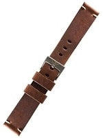Squale 2002 OEM 22mm Brown Leather Watch Strap #2002-BRN-LTHR