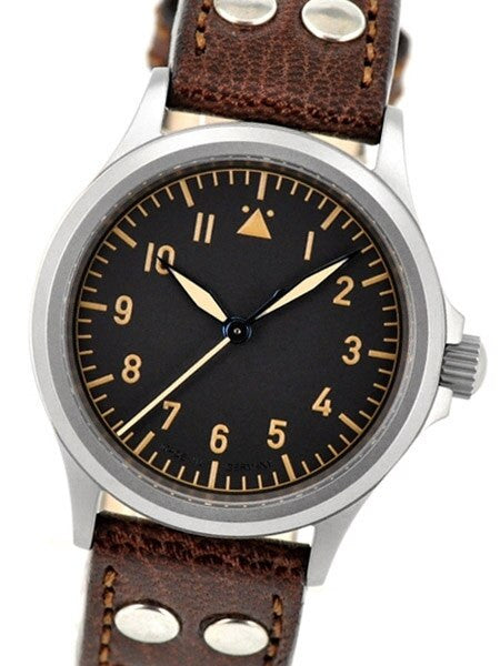 DIEVAS German Made Vintage Flieger Watch with Sapphire Crystal and a 39mm, 6Steel Case