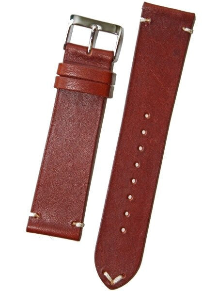 Horween Vintage Style Cognac Calfskin Leather with Matching Lining and Hand-Stitching #INS-HOR14