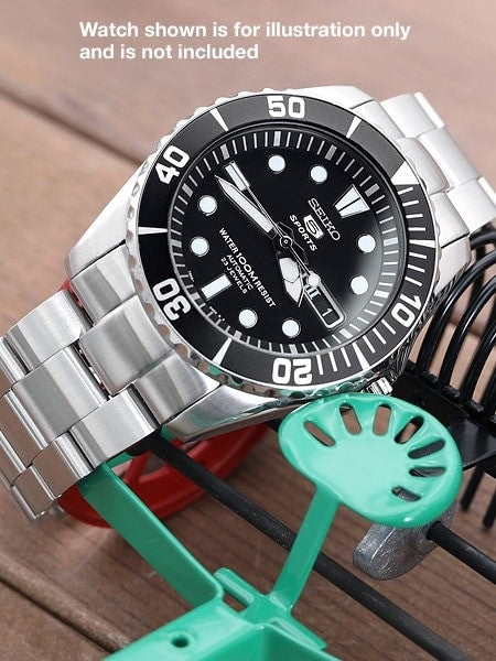 Strapcode 22mm Super-O "Boyer" watch band for SEIKO SNZF15 and SNZF17 Sea Urchin #SS222019B036