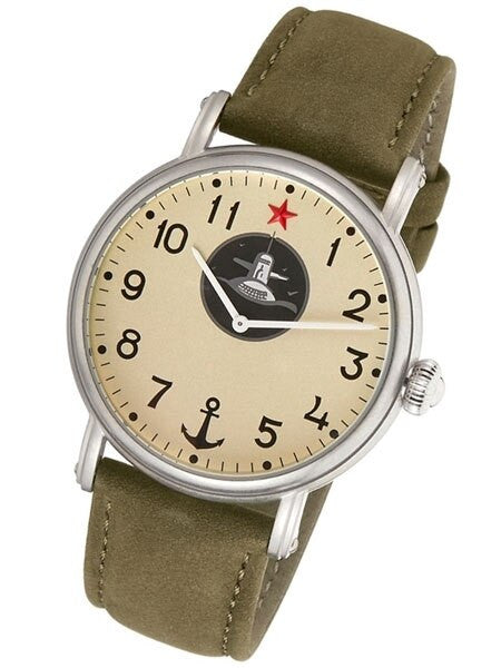 Red Star Submarine, Hand Wind Mechanical Watch with 42mm Case #6448G-C