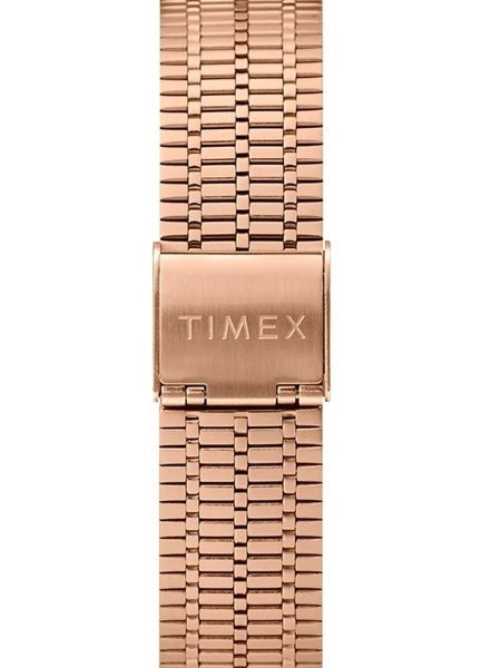 Q Timex Reissue of 1970's 38mm Rose Goldtone Bracelet Watch #TW2U61500ZV
