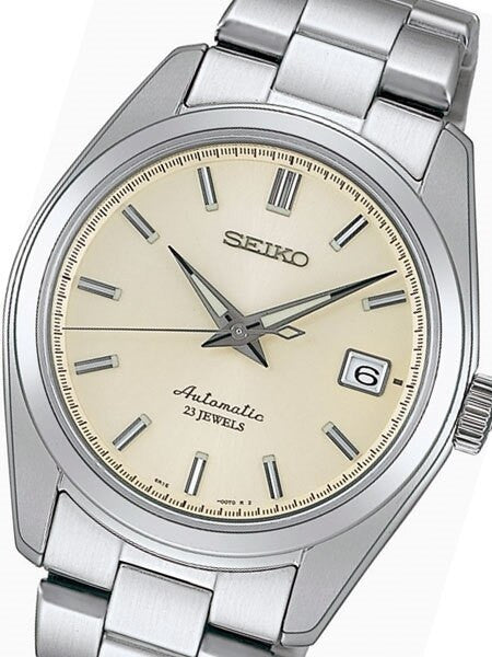 Scratch and Dent - Seiko Cream Dial Automatic Dress Watch with 38mm Case, and Sapphire Crystal  #SARB035
