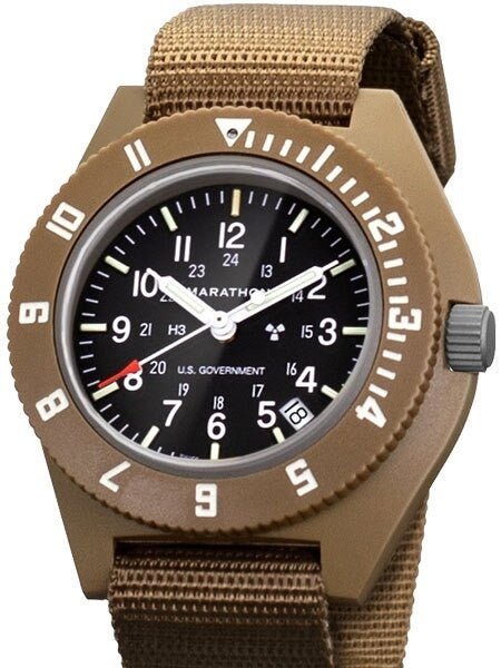 Marathon Swiss Quartz Navigator Pilot Watch with sapphire crystal
