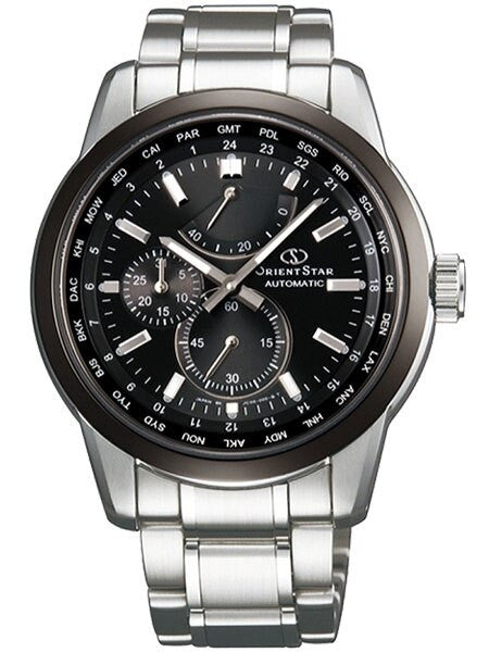 Orient Star Automatic World Time Watch, Power Reserve, AR Sapphire Crystal #JC00001B