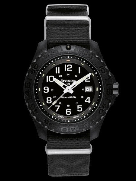 Traser Outdoor Pioneer Watch with Tritium Illumination and Rotating Black Bezel #102902