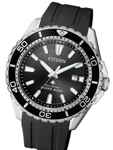 時計 CITIZEN Eco-Drive Diver's 200m Citizen Eco-Drive Promaster Black Dial Dive Watch #BN0190-15E