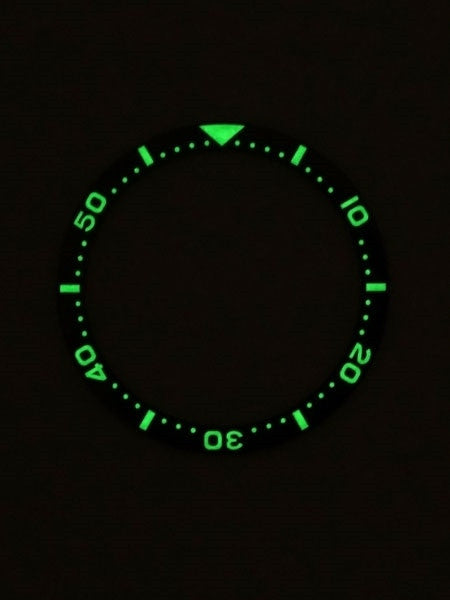 Dark Blue Ceramic Luminous Bezel Insert for Seiko SKX007, SKX009, SKX011 #C36