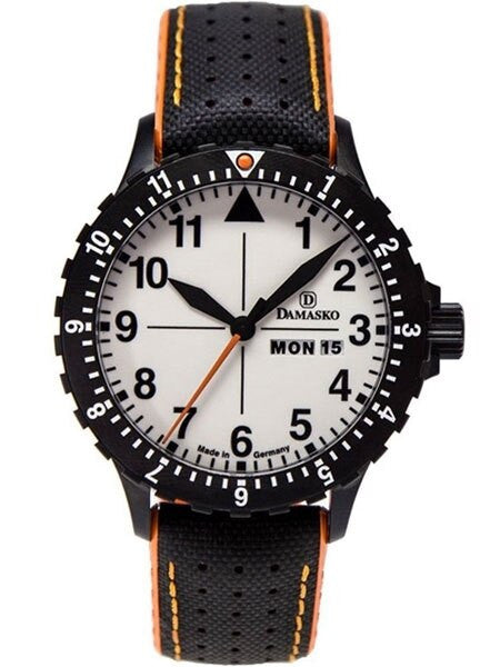 Damasko Swiss ETA Automatic with a Rotating 12-Hour Bezel and Black ion plated SS Case #DA43