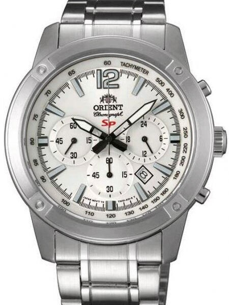 Orient Quartz Chronograph with 60-Minute Stopwatch and 24-Hr Sub-Dial #TW01005W
