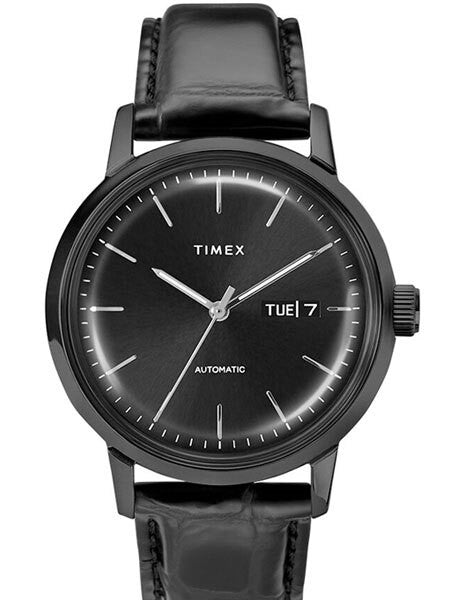 Timex 40mm Marlin 21-Jewel Automatic Watch with Black Case and Dial #TW2U11700ZV